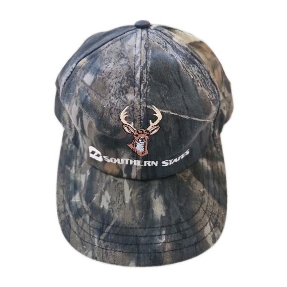 Ibis Southern States Hunting Cap Deer And Turkey Logos Thanksgiving Hat USA Camo - Picture 1 of 3